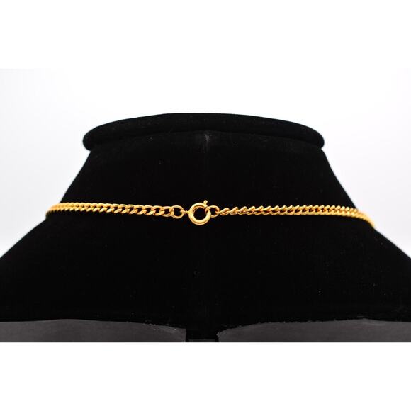 Mustad Vintage Pendant Necklace Chunky Gold Tone Abstract Heavy Signed Bin7B - Picture 5 of 12